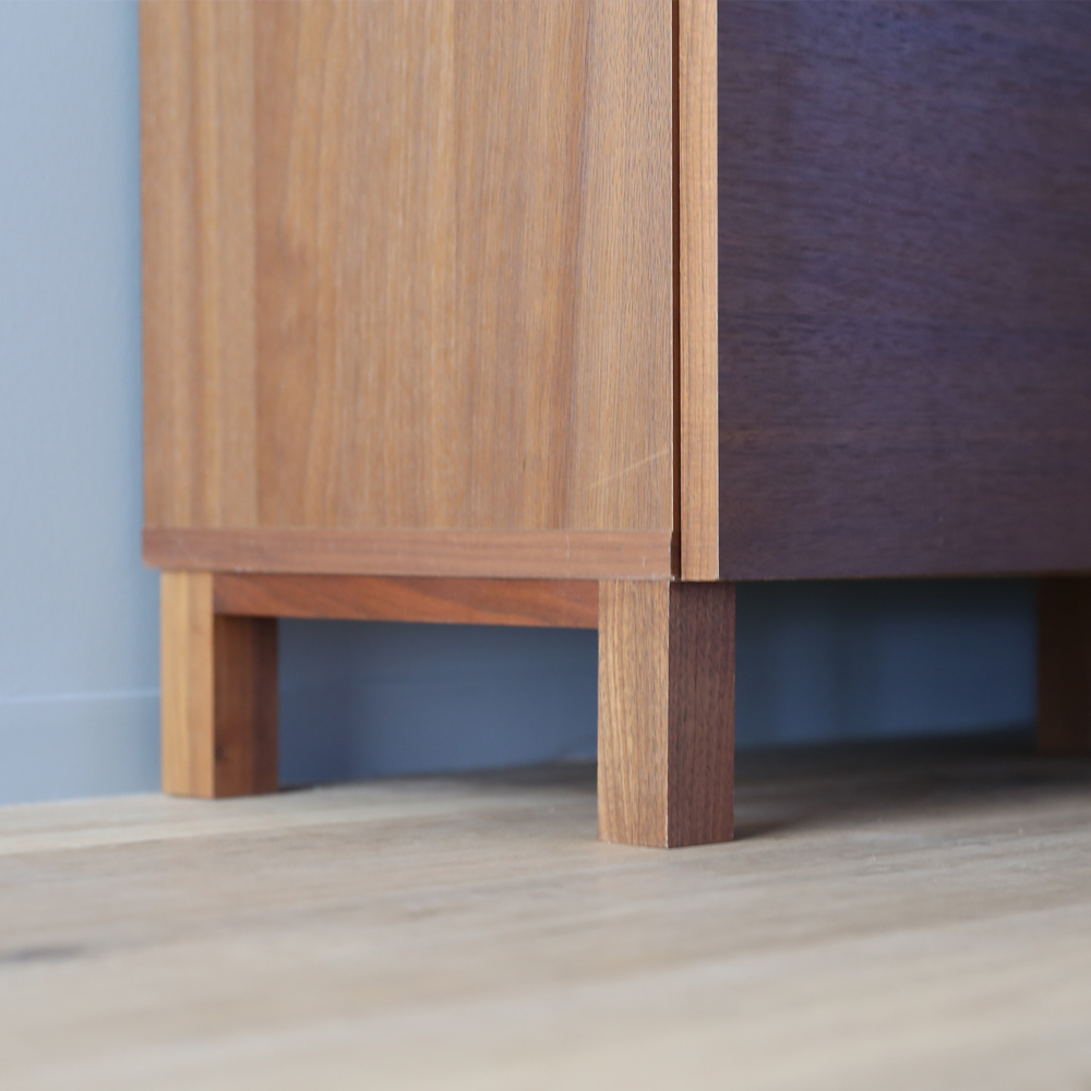 サイドボード「レッチェ」幅90cm ウォールナット材 [3]