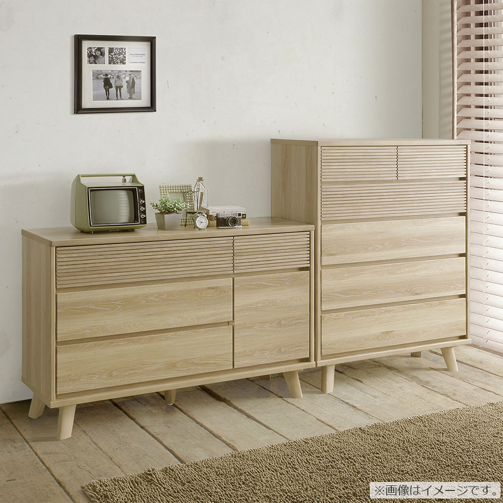 ハイチェスト「Clerk クラーク 80」幅80.5cm OAK色 [3]