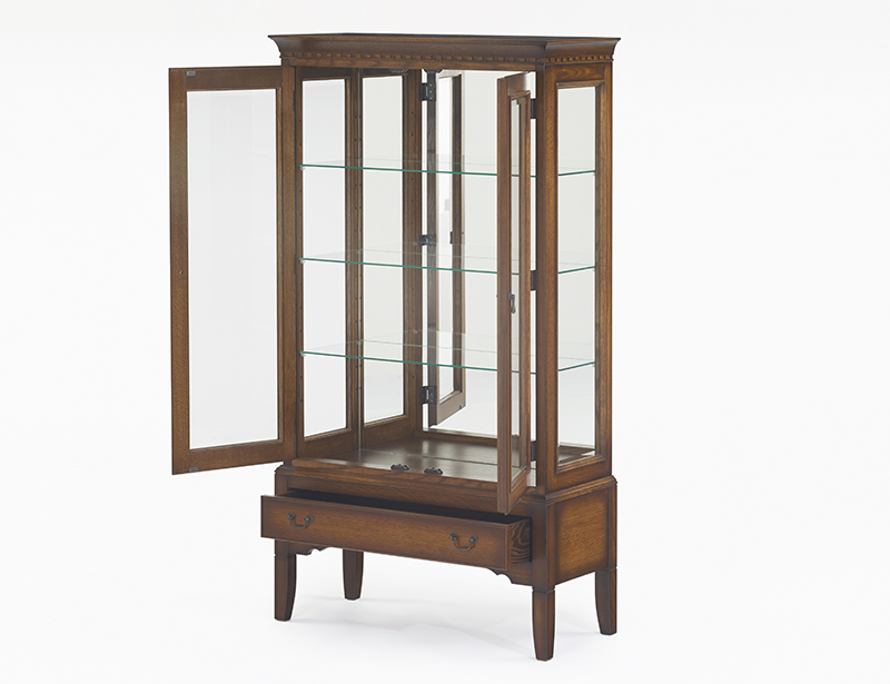 キュリオケース「ブルックス」幅83cm ナラ材 [4]