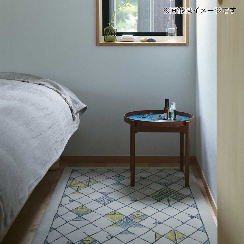 山形緞通　手刺緞通「happy ocean」Sサイズ (幅140x長さ78cm) 防炎【受注生産品】 [2]