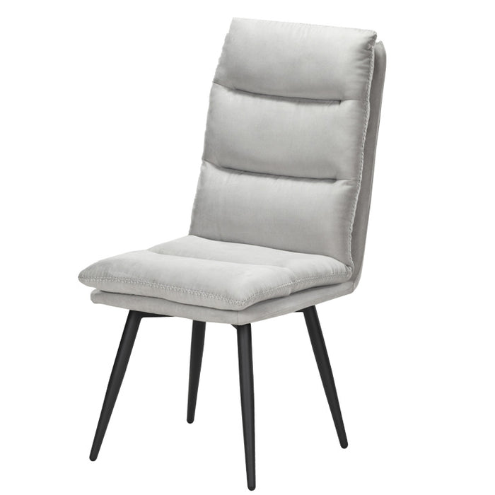 回転式 ダイニングチェア ファブリックレザー〔74800074〕 [2]