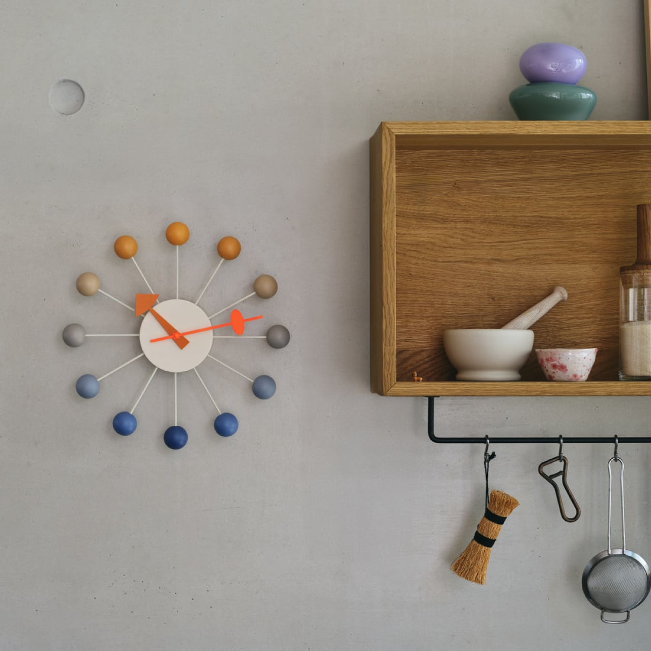 【限定モデル】ボール クロック リミテッドエディション / サンライズ / Φ330 / Vitra（ヴィトラ）/ Ball Clock Limited Edition / Sunrise / ジョージ・ネルソン / 掛け時計 / ウォール クロック / 正規販売店 [3]