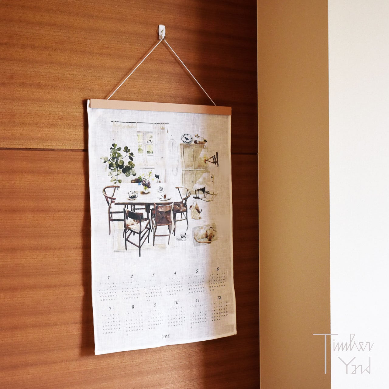 【ONLINE限定】2025 リネンカレンダー / 居心地のいい部屋 / 2025 LINEN CALENDAR MY COZY ROOM / fog linen work（フォグリネンワーク）/ 正規販売店 [2]