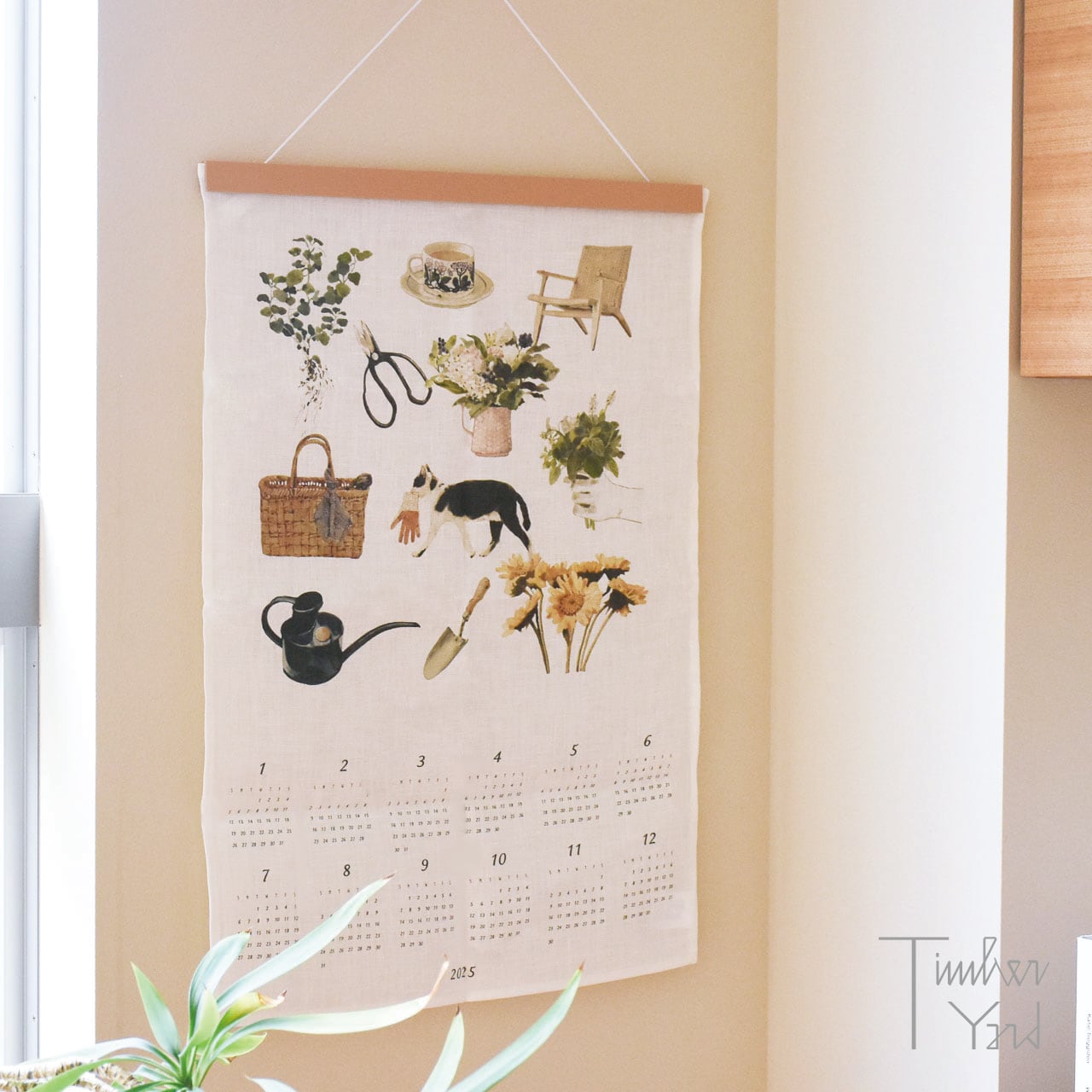 【ONLINE限定】2025 リネンカレンダー / 私のバックヤードから / 2025 LINEN CALENDAR FROM MY BACK YARD / fog linen work（フォグリネンワーク）/ 正規販売店 [2]