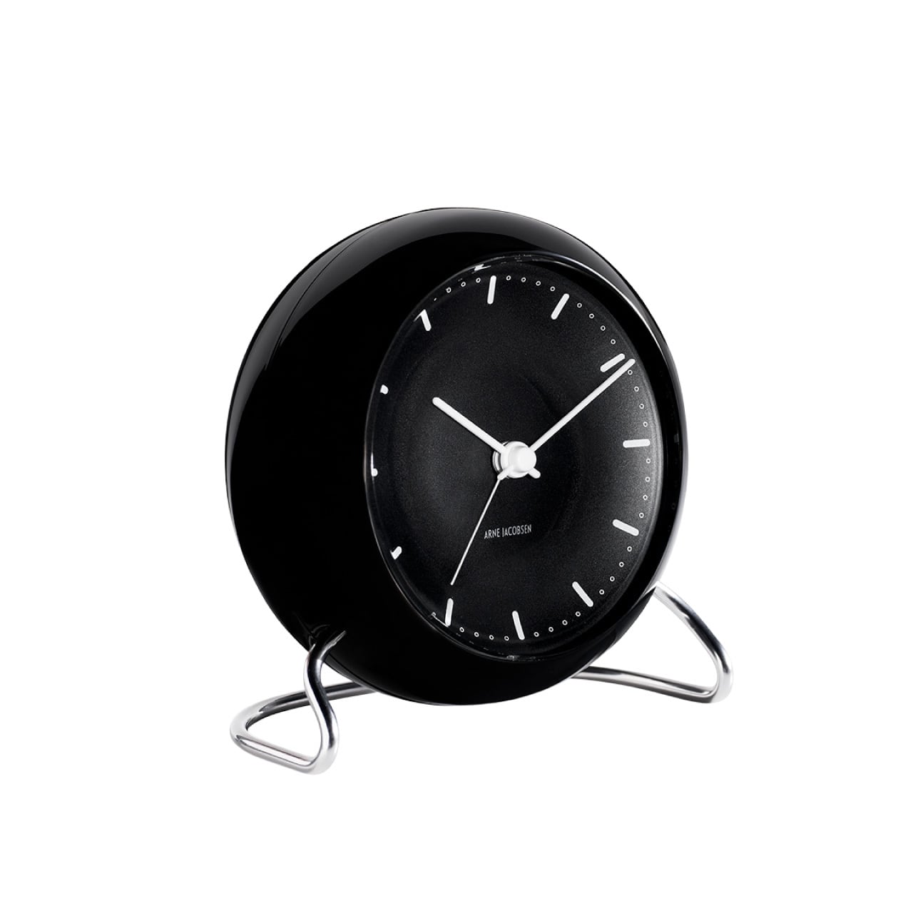 Table Clock / CITY HALL / Black / Φ110mm / アラーム / スヌーズ / LED灯 / テーブルクロック / シティホール / ブラック / ARNE JACOBSEN（アルネ・ヤコブセン）/ 置き時計 / 目覚まし時計 / 正規販売店 [2]