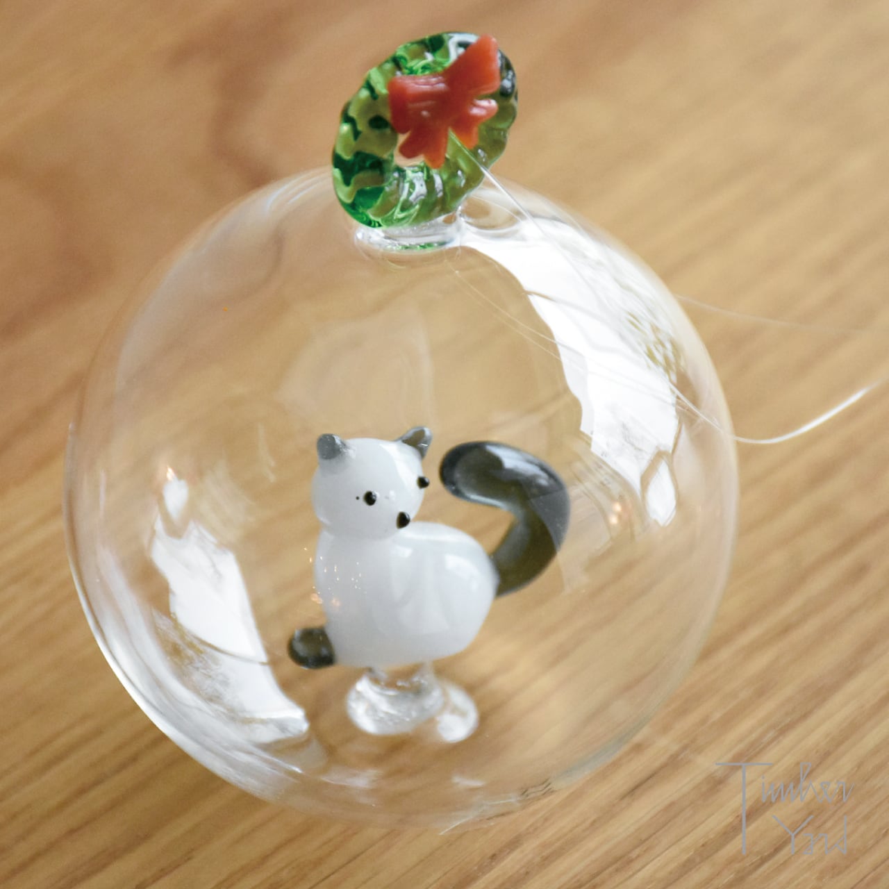 【ONLINE限定】クリスマスボール キャットリース / Φ8cm / Tabby Cat Christmas Edition / Christmas ball cat-wreath / ICHENDORF MILANO(イッケンドルフ ミラノ）/ クリスマスオーナメント / 正規販売店 [2]