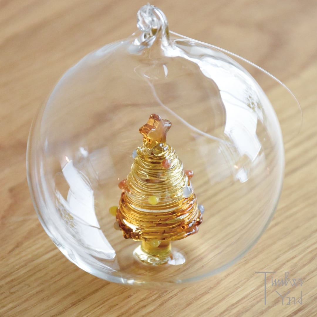 【ONLINE限定】クリスマスボール ツリーアンバースター / Φ8cm / Christmas Tales / Christmas ball tree amber-star / ICHENDORF MILANO(イッケンドルフ ミラノ）/ クリスマスオーナメント / 正規販売店 [3]