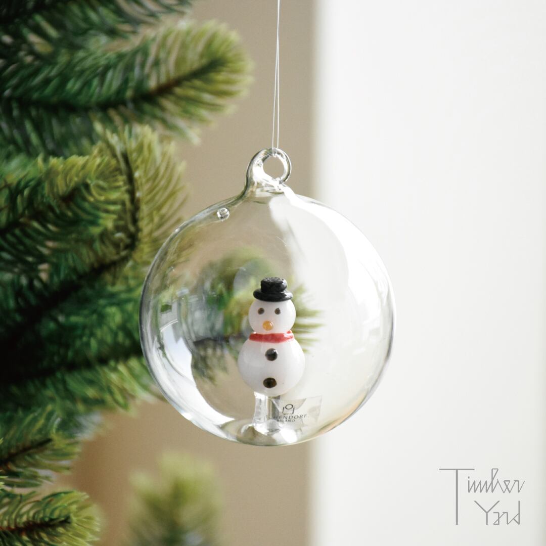 【ONLINE限定】クリスマスボール スノーマン / Φ8cm / Christmas Tales / Christmas ball snowman / ICHENDORF MILANO(イッケンドルフ ミラノ）/ クリスマスオーナメント / 正規販売店 [3]