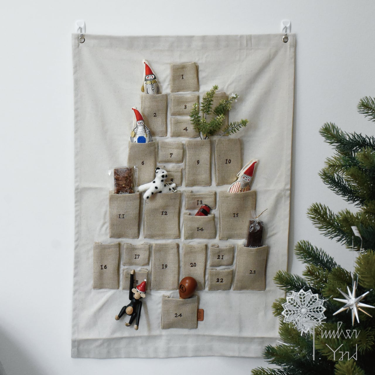 【ONLINE限定】Pine Christmas Calendar - Mini - Natural / パイン クリスマスカレンダー - ミニ - ナチュラル / ferm LIVING（ファームリビング）/ アドベントカレンダー / ユールカレンダー / 正規販売店 [2]