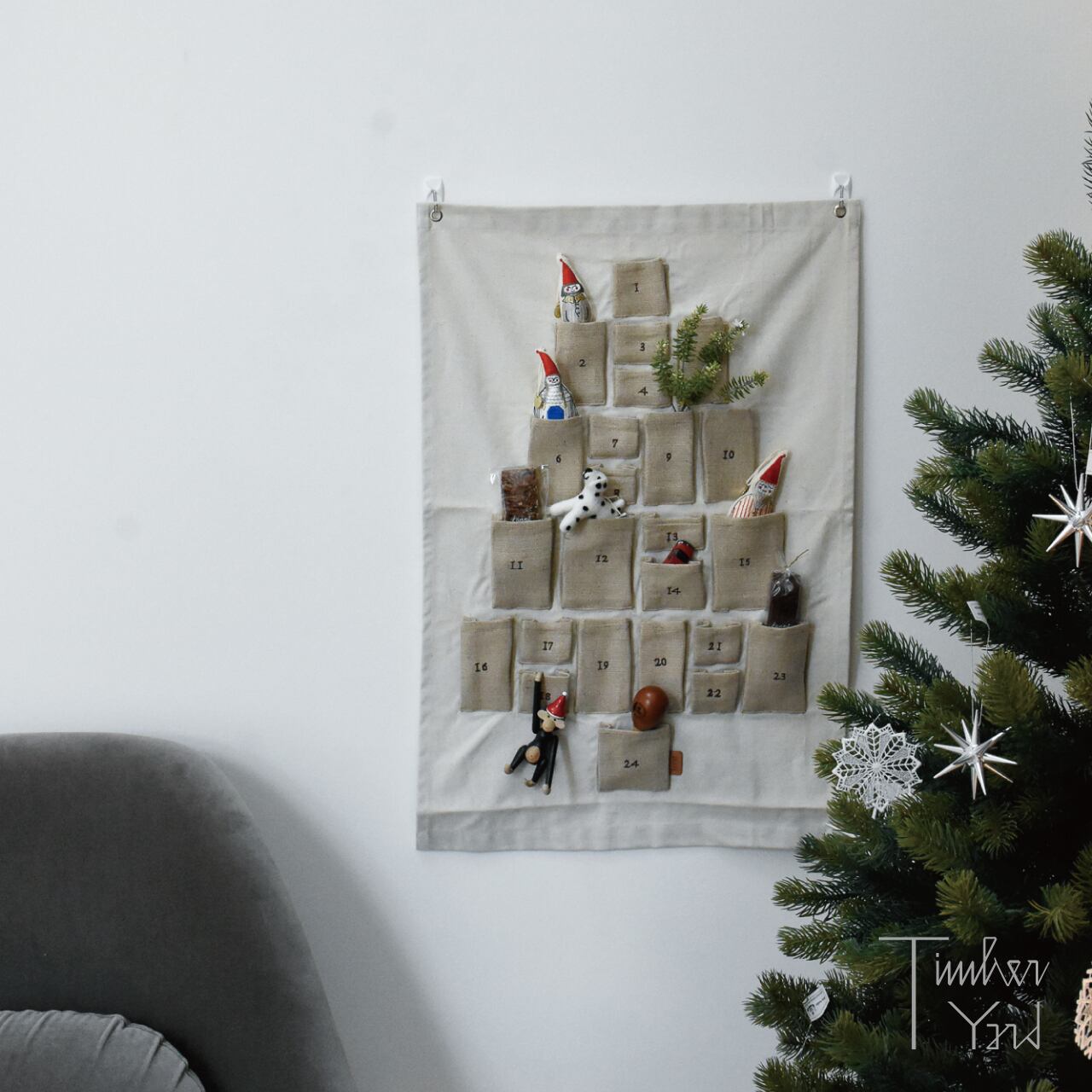 【ONLINE限定】Pine Christmas Calendar - Mini - Natural / パイン クリスマスカレンダー - ミニ - ナチュラル / ferm LIVING（ファームリビング）/ アドベントカレンダー / ユールカレンダー / 正規販売店 [3]