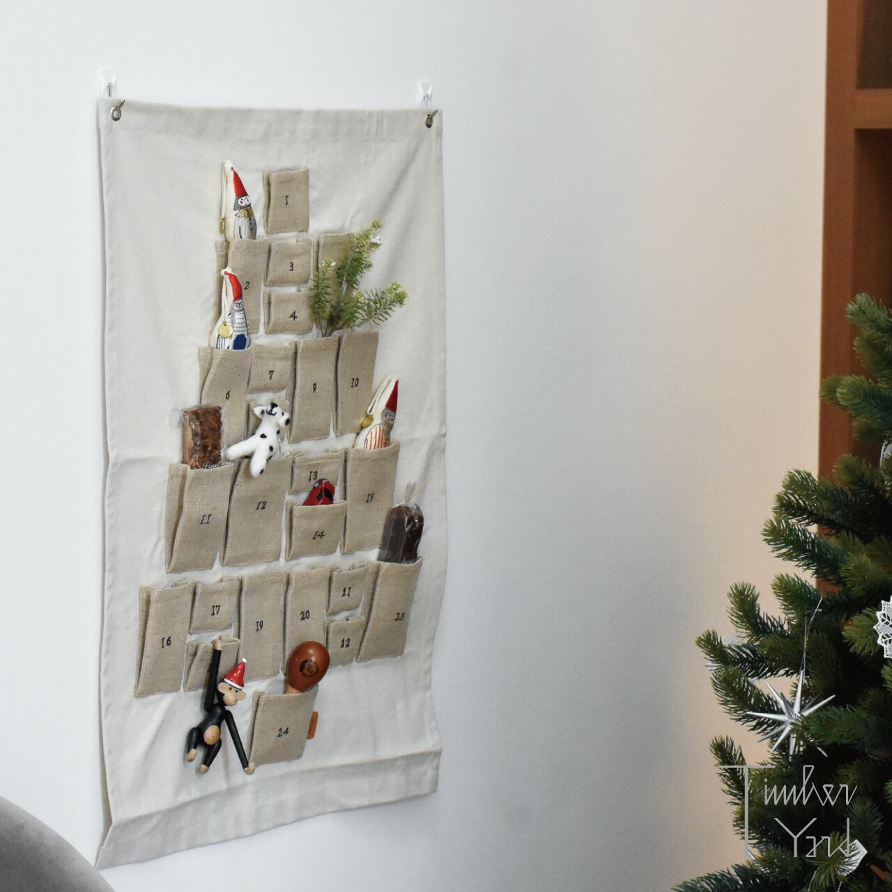 【ONLINE限定】Pine Christmas Calendar - Mini - Natural / パイン クリスマスカレンダー - ミニ - ナチュラル / ferm LIVING（ファームリビング）/ アドベントカレンダー / ユールカレンダー / 正規販売店 [5]