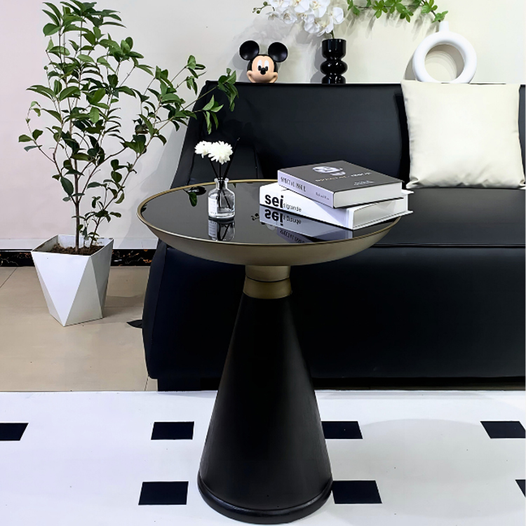 サイドテーブル ガラス天板 テーブル おしゃれ hmx-5096 [4]