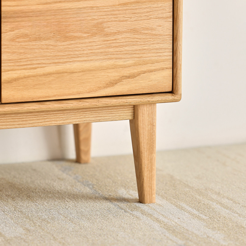 キャビネット  幅65cm 食器棚 収納棚 北欧 おしゃれ  ナチュラル f8103 [5]