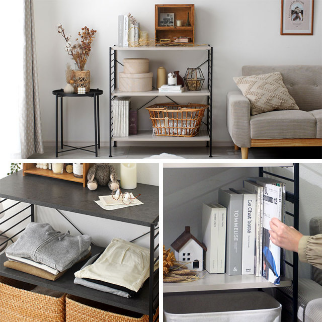 おしゃれ スチールラック 3段ラックタイプ ジュリオ [5]