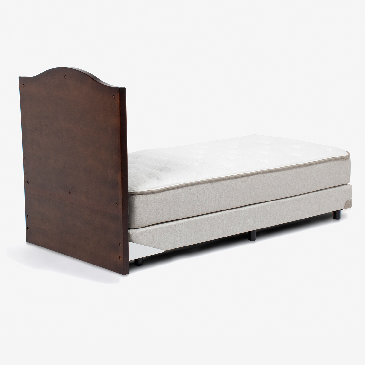 秋田木工 ヘッドボード 「AK1004」 木部ウォールナット色 ソフトレザーブラック色 [4]