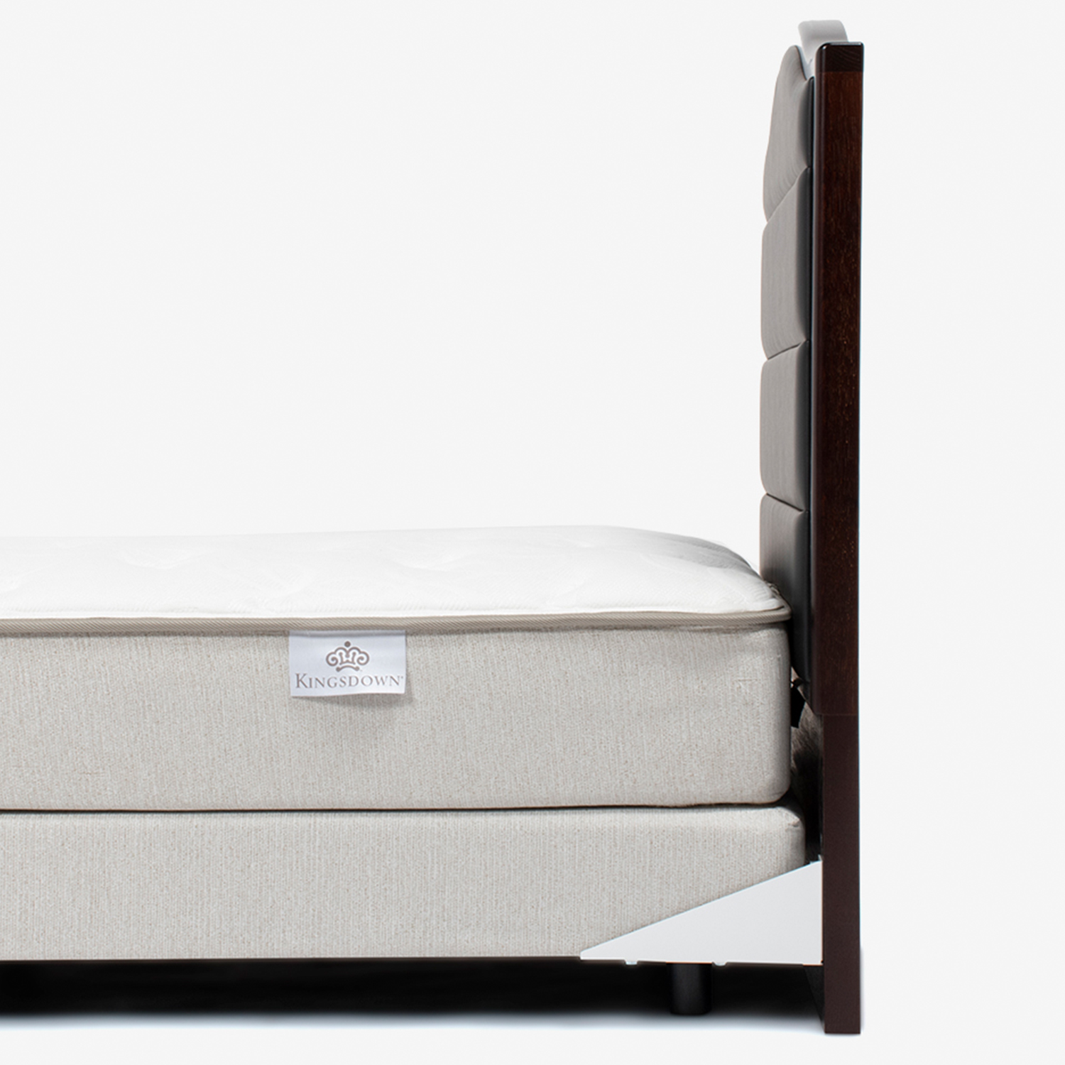 秋田木工 ヘッドボード 「AK1004」 木部ウォールナット色 ソフトレザーブラック色 [5]