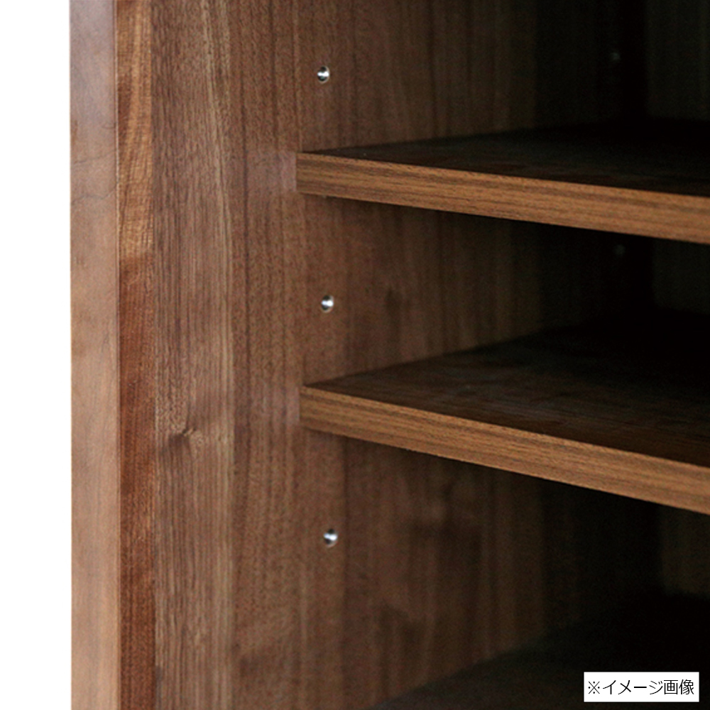 ローカップボード「カノ」幅115.2cm 奥行42.2cm 高さ89.5cm ウォールナット材 [2]