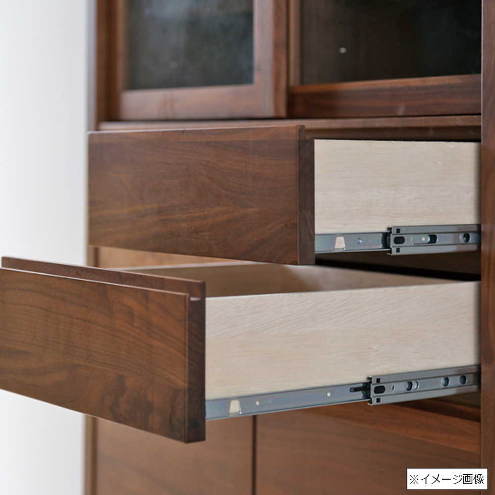 ローカップボード「カノ」幅115.2cm 奥行42.2cm 高さ89.5cm ウォールナット材 [3]