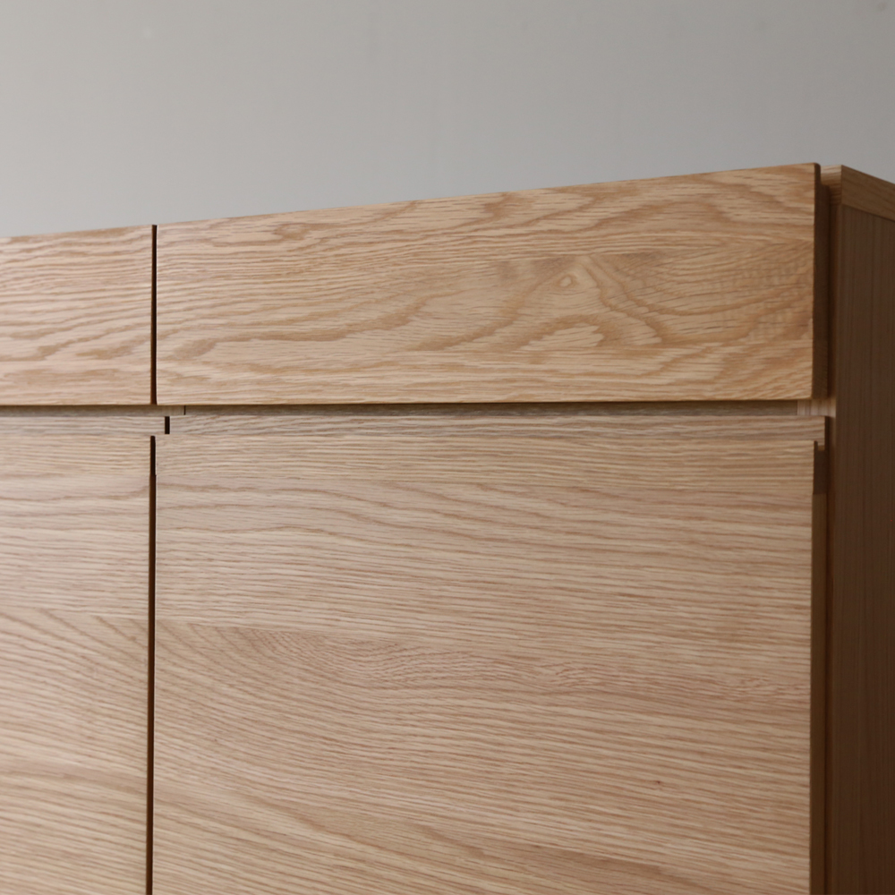 サイドボード「レッチェ」幅90cm ホワイトオーク材 [4]