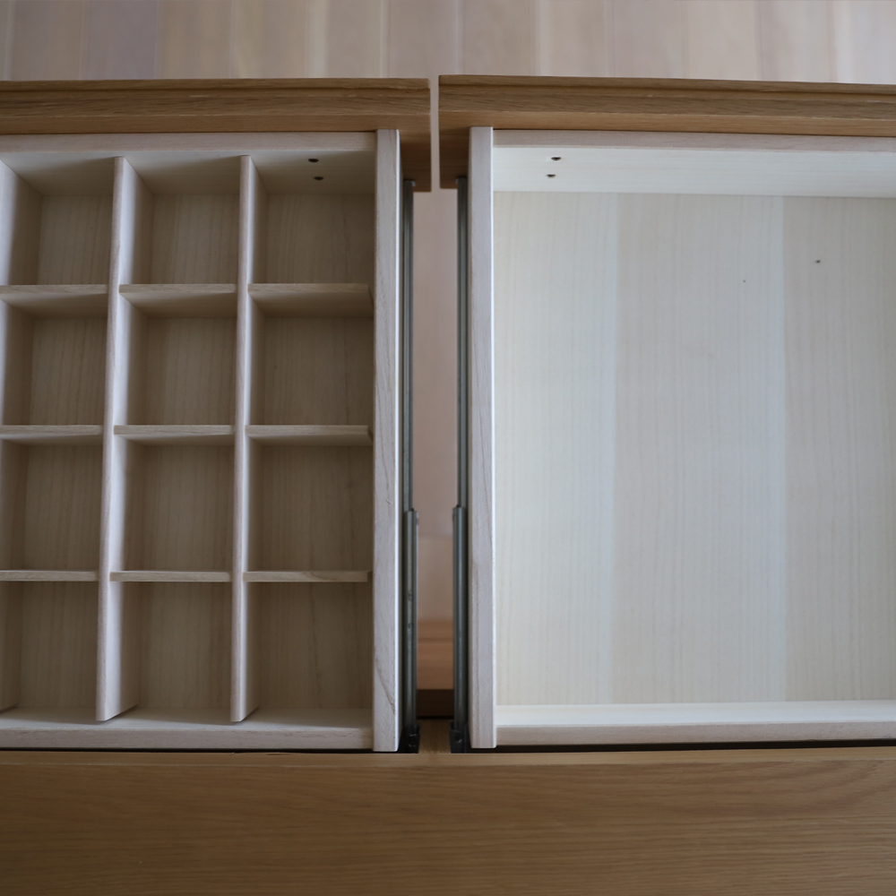 ローチェスト「レッチェ」幅120.2cm ホワイトオーク材 [5]