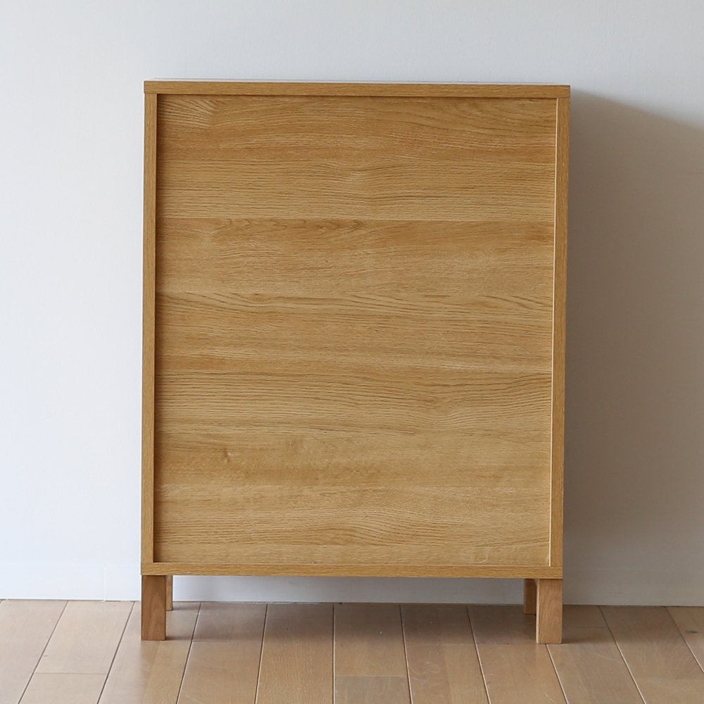 マガジンラック「レッチェ」幅68.3cm ホワイトオーク材 [5]