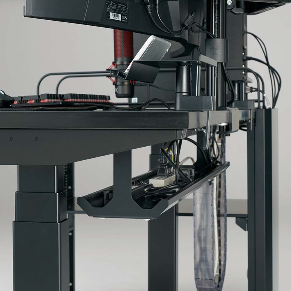 昇降デスク「StrikerSwift ストライカースイフト」ストレートタイプ　ブラック色MTB1　全2サイズ【受注生産品】 [4]