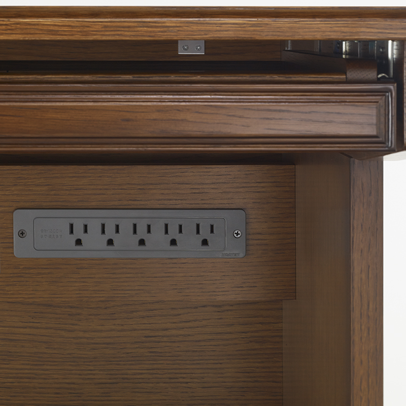 パソコンデスク「ブルックス」幅120cm ナラ材 [5]