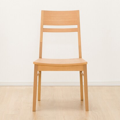 ダイニングチェア(コネクト 板座 LBR) [2]