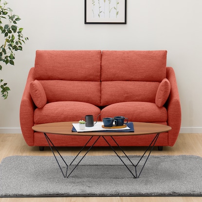 2人掛け布張りソファ(Nポケット A9H DR-RED) [2]