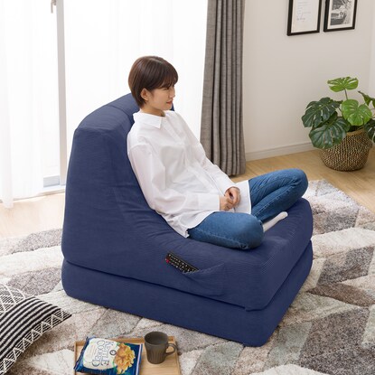 積み重ねできるリラックスソファ (コーデュロイ NV) [5]