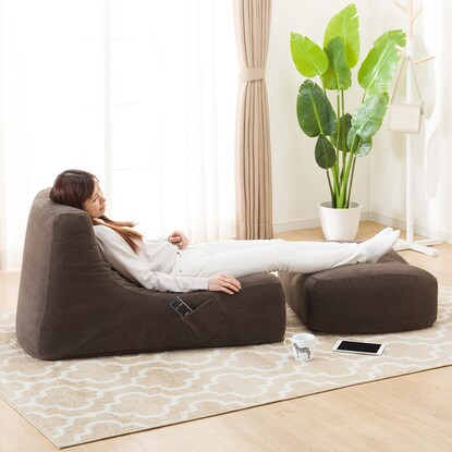 リラックスローソファ (LS156 コーデュロイ DGY) [4]