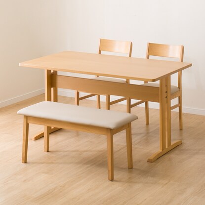 ダイニングテーブル4点セット(TLEG SI01 G 135I/SI01A/ベンチSI01 LBR) [3]