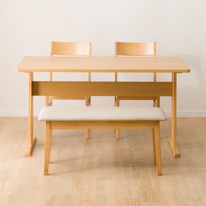 ダイニングテーブル4点セット(TLEG SI01 G 135I/SI01A/ベンチSI01 LBR) [4]