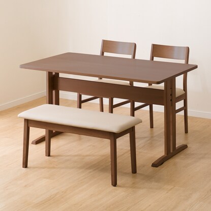 ダイニングテーブル4点セット(TLEG SI01 G 135I/SI01A/ベンチSI01 MBR) [3]