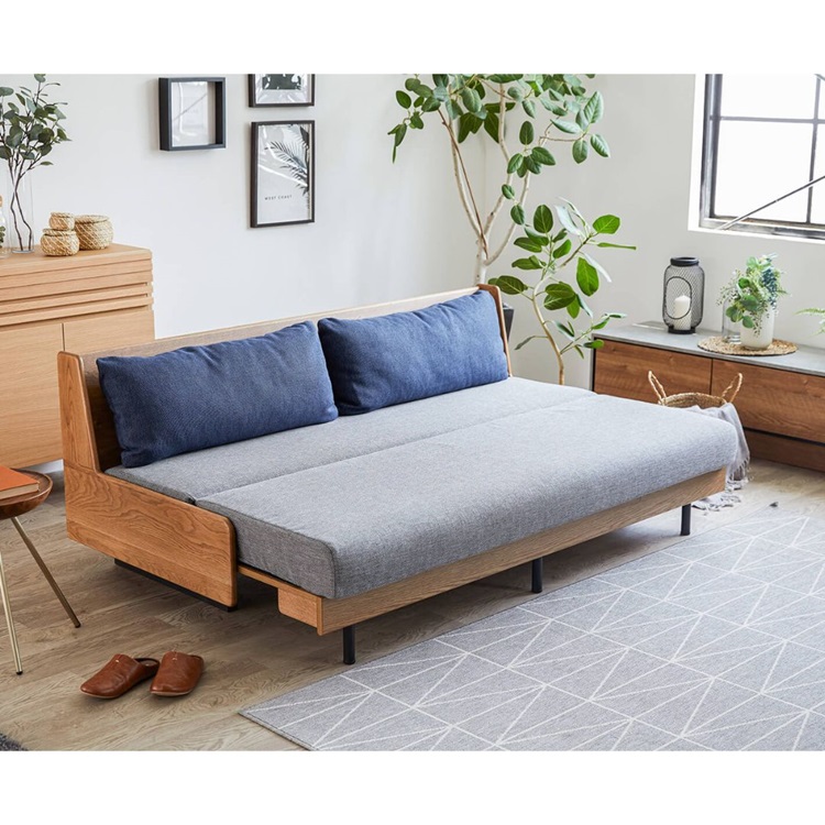 ペースソファ 3.0人掛け 幅180cm ライトグレー [2]