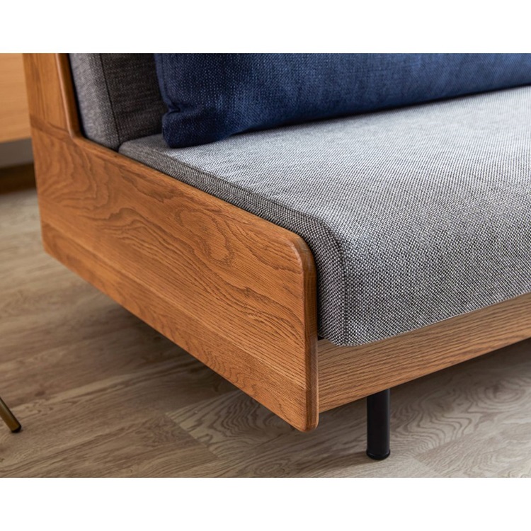 ペースソファ 3.0人掛け 幅200cm（大きめサイズ） ライトグレー [3]