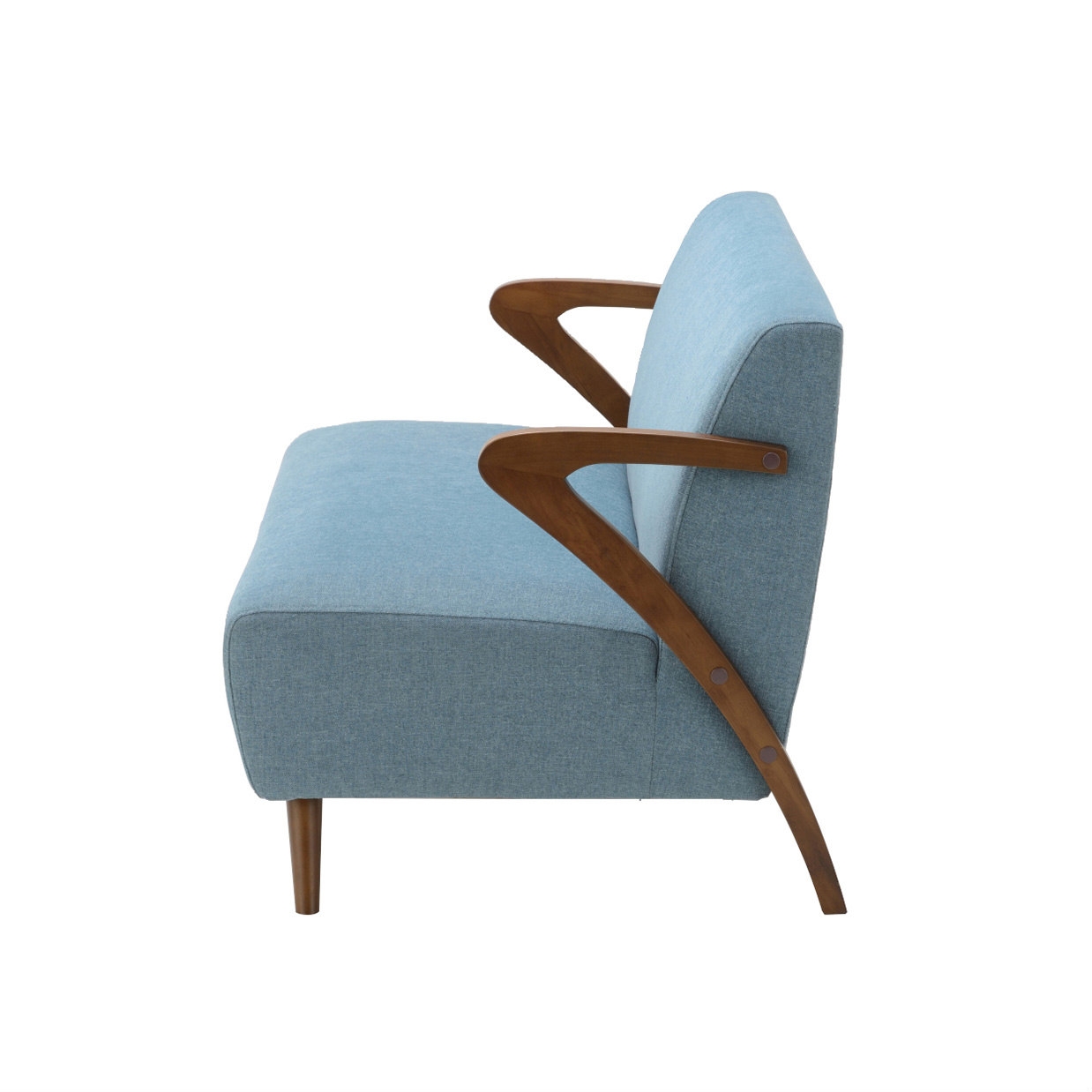 ソファ8581B 2人掛け【送料・開梱設置無料】ブルー [3]