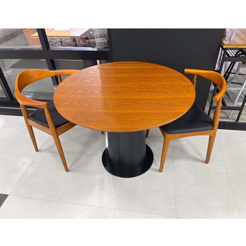 ダイニングテーブルRT-S124A【送料無料】ブラック/ブラウン [5]