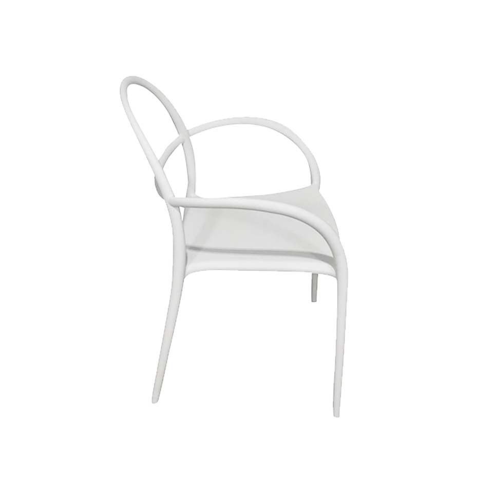 【同色２脚セット】チェアPP-S091【送料無料】ホワイト [3]