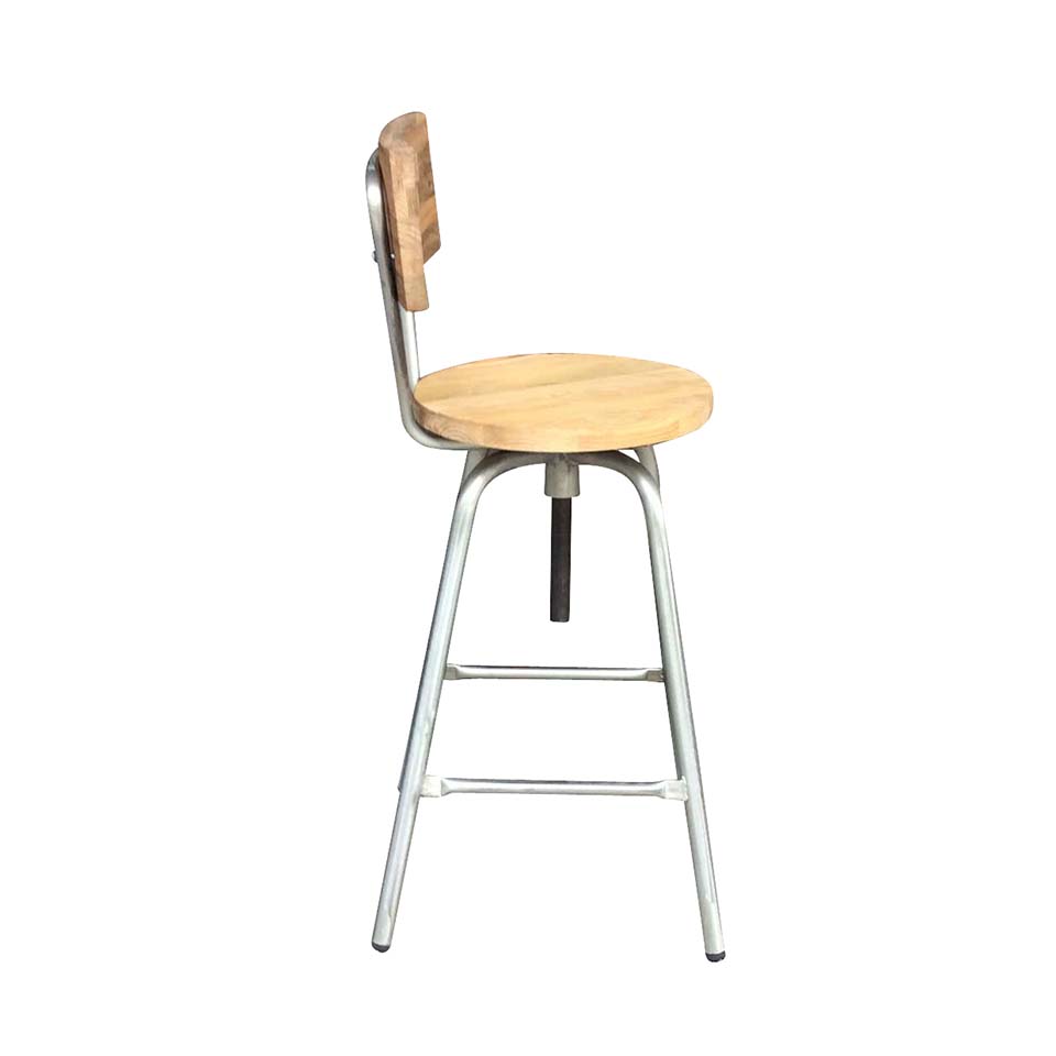 ハイチェアGZ2517-26【送料無料】ガルバナイズド/ナチュラル [3]