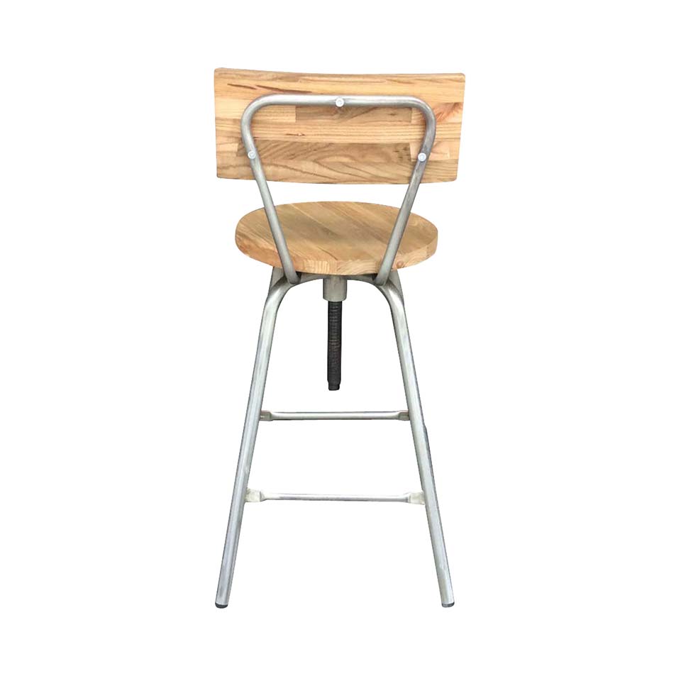 ハイチェアGZ2517-26【送料無料】ガルバナイズド/ナチュラル [4]