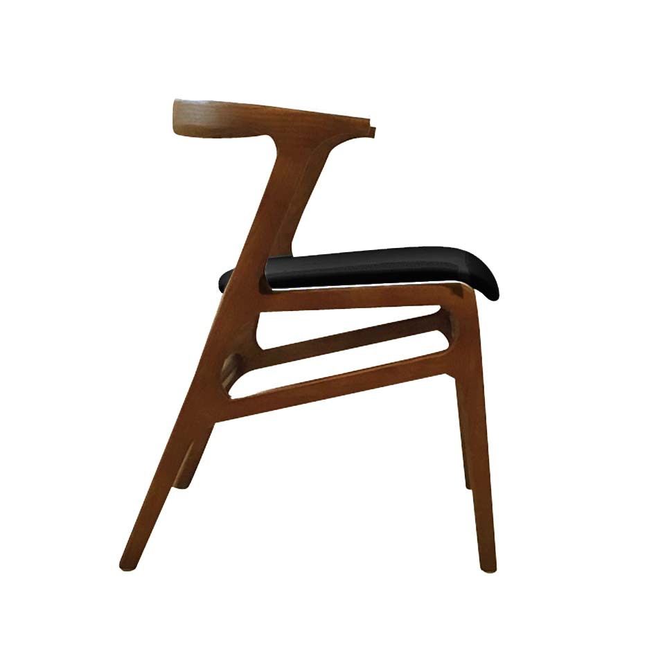 チェアC406【送料無料】ウォールナット/ブラック [3]