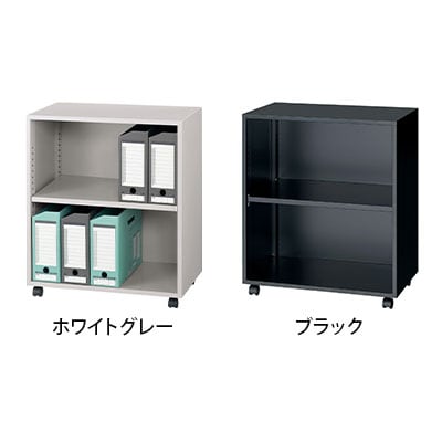 GT-05ADW | GTシリーズ アンダーデスクワゴン 2段 棚板可動式 キャスター付き オープンタイプ ファイルワゴン シンプルワゴン オフィスワゴン 収納 幅540×奥行330×高さ616mm 【完成品】 [2]