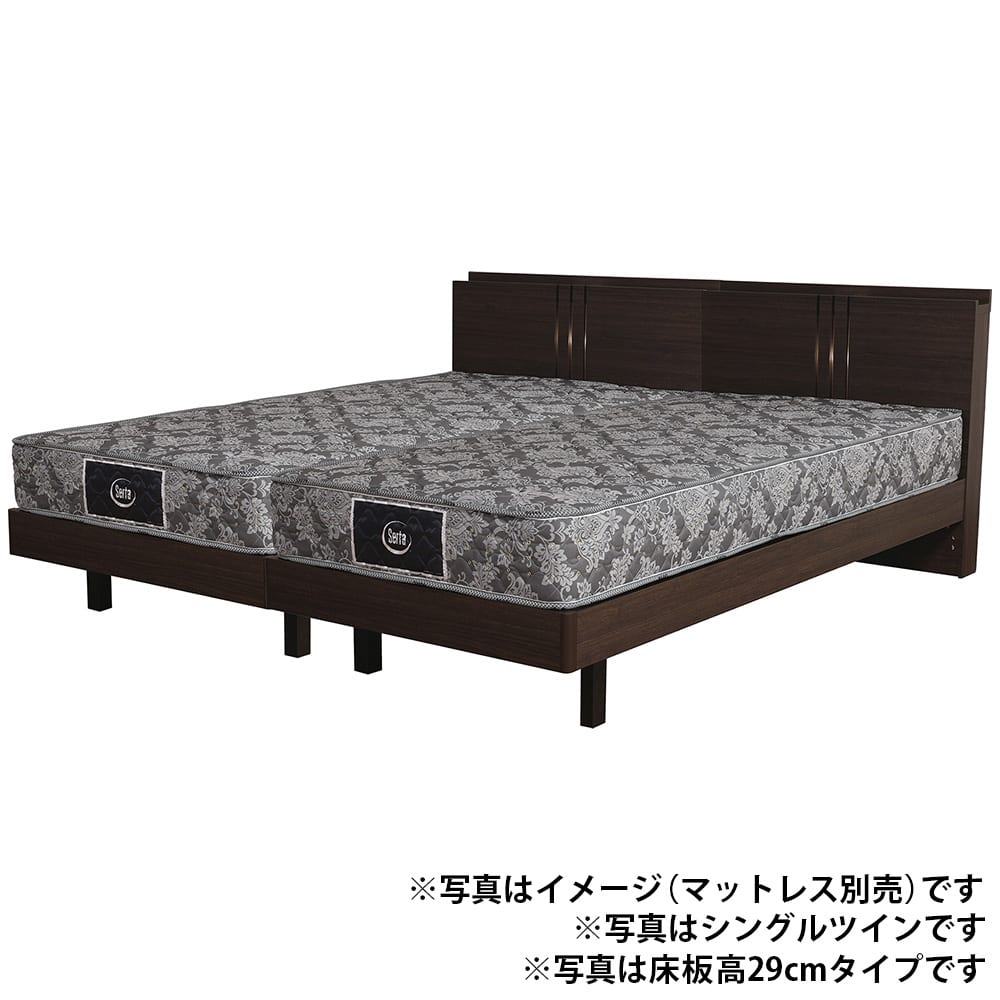 ［ドリームベッド］ワイドダブルフレーム ウレルディ１０６５ステーション２９５ＨＤＸスノコＭＥＷ　※マットレス別売 [3]