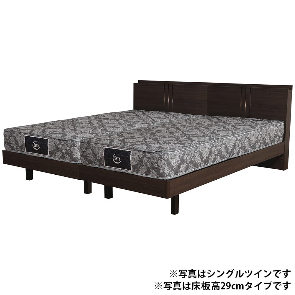 ［ドリームベッド］ワイドダブルベッド　ウレルディＷＤ１０６５ＳＴ２９スノコＤＸＭＥＷ／サータＦ１Ｐ２７８ＧＹ　ＭＥＷ [4]