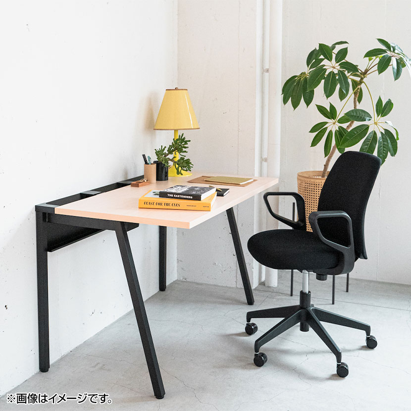 コクヨ リーン デスク 平机 本体色ブラック 幅800×奥行700×高さ720mm パソコンデスク KOKUYO LEAN DLE-N0807-BK [4]