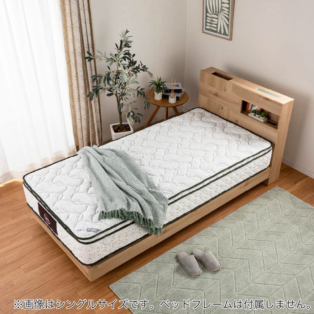 ［ドリームベッド］ダブルマットレス　サータペディック　６．８インチ　ＢＯＸ−Ｔ　ミディアムハード [2]