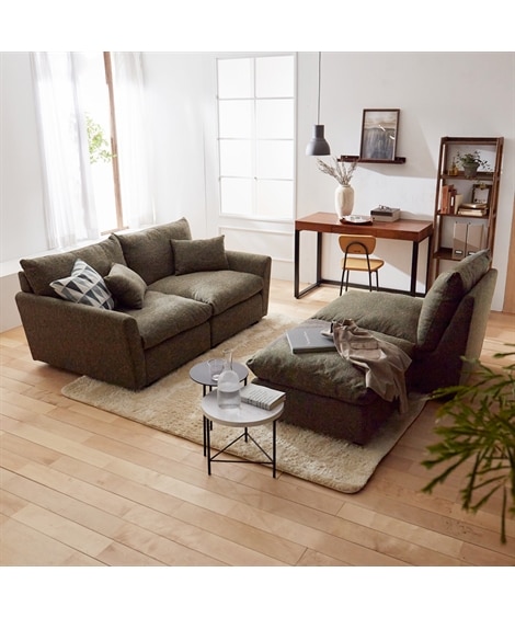 ユニットカウチソファ｜コーナーローソファ 座面奥行65cm 組み合わせ自由 [5]