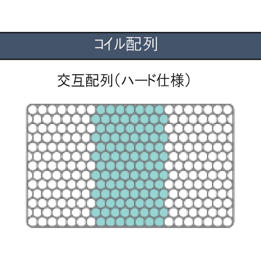 ［ドリームベッド］クイーン１６３マットレス（１枚仕様）　サータ２７８Ｆ１−Ｎ５．８ＧＹ [2]
