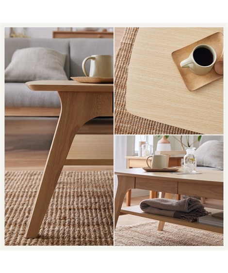 引き出し付き デザインリビングテーブル [3]